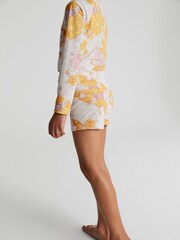 Reiss Coral Fifi Junior Printed Swim Top - Image 4 of 5