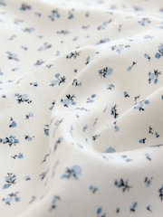 Ecru Ditsy Print Cropped Patch Pocket Jeans - Image 5 of 6