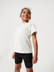Clarks White Girls T-Shirt, Shorts and Bag PE Kit - Image 1 of 9
