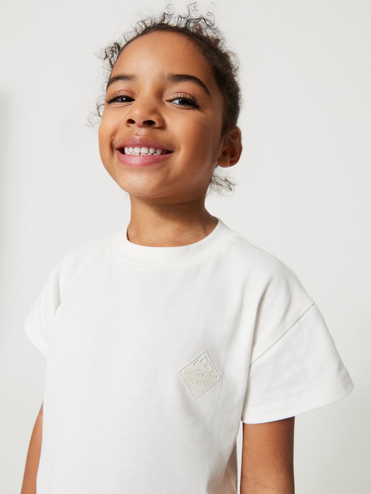 Clarks White Girls T-Shirt, Shorts and Bag PE Kit - Image 2 of 9
