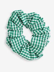 Clarks Green Clarks Gingham School Dress and Scrunchie Set - Image 9 of 10
