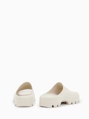 AllSaints White Eclipse Flatform Sliders - Image 5 of 7