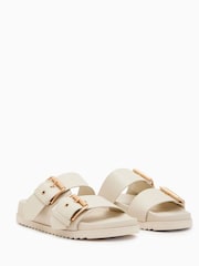AllSaints White Sian Sandals - Image 3 of 5