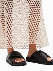 AllSaints Black Saki Sandals - Image 1 of 6