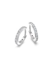 أقراط مطلية فضي من Hot Diamonds - صورة 1 من 3
