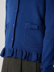 Clarks Blue School V-Neck Cardigan - Image 5 of 9