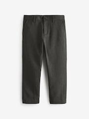 Clarks Dark Grey Boys Fastened School Trousers with Stretch - Image 5 of 7