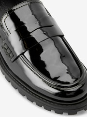 Black Forever Comfort® Patent Chunky Loafer Shoes - Image 6 of 6