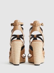 Reiss Biscuit Bardsley Wedge Sandals - Image 2 of 2