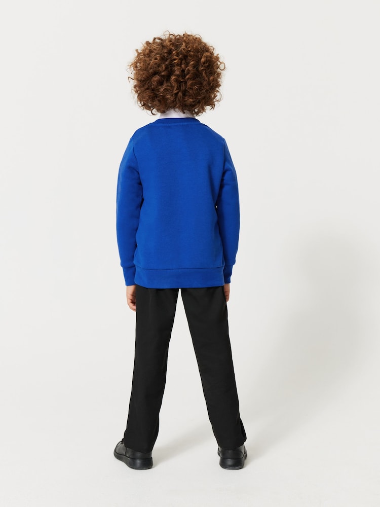 Clarks Blue Unisex Crew Neck School Sweatshirt - Image 3 of 9