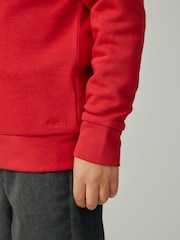 Clarks Red Unisex Crew Neck School Sweatshirt - Image 6 of 12