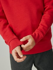 Clarks Red Unisex Crew Neck School Sweatshirt - Image 7 of 12
