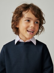 Clarks Navy Blue Unisex Crew Neck School Sweatshirt - Image 5 of 9