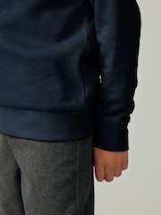 Clarks Navy Blue Unisex Crew Neck School Sweatshirt - Image 7 of 9