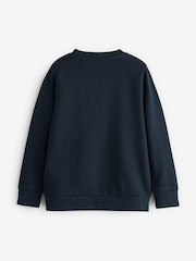 Clarks Navy Blue Unisex Crew Neck School Sweatshirt - Image 8 of 9