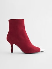 Red Forever Comfort® Toe Cap Point Ankle Boots - Image 2 of 5
