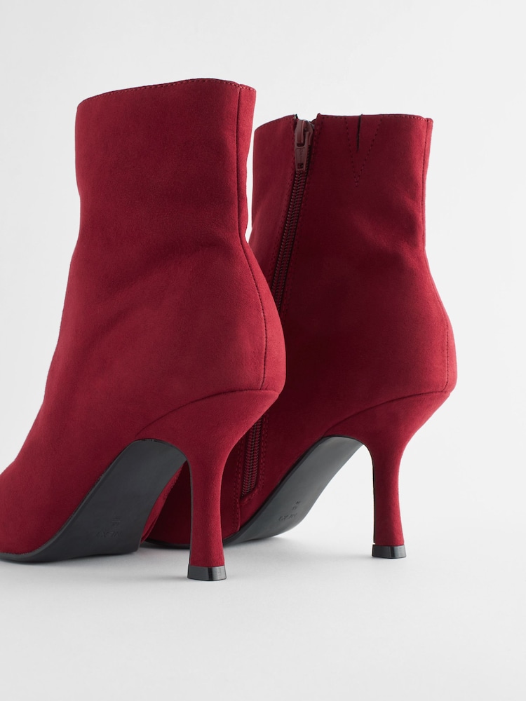 Red Forever Comfort® Toe Cap Point Ankle Boots - Image 5 of 5