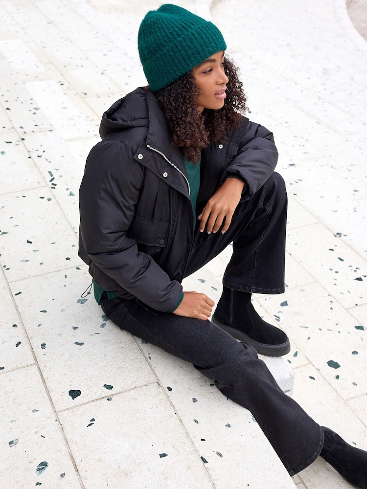 Green Knitted Beanie Hat - Image 2 of 5