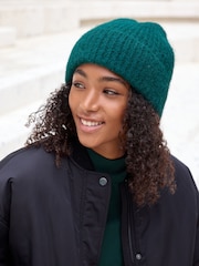 Green Knitted Beanie Hat - Image 3 of 5