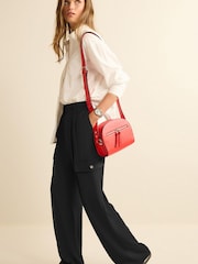 Black Utility Pocket Wide Leg Jeans - Image 1 of 5