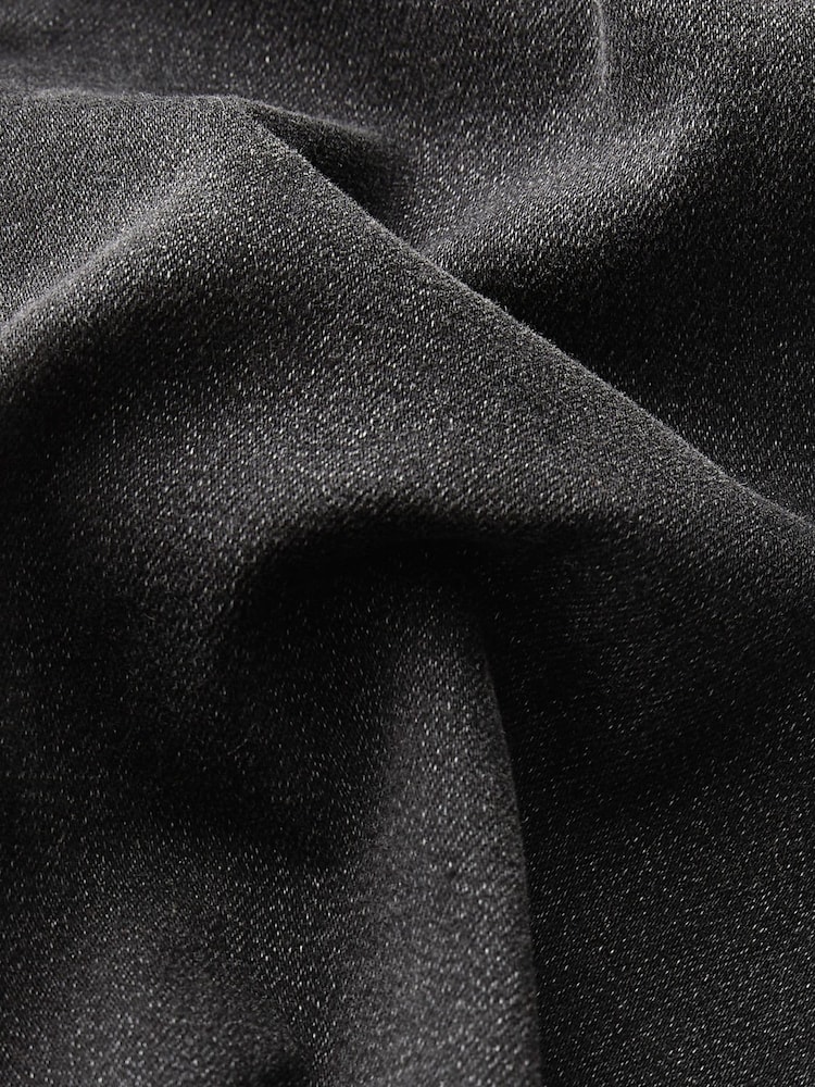 Black Utility Pocket Wide Leg Jeans - Image 5 of 5