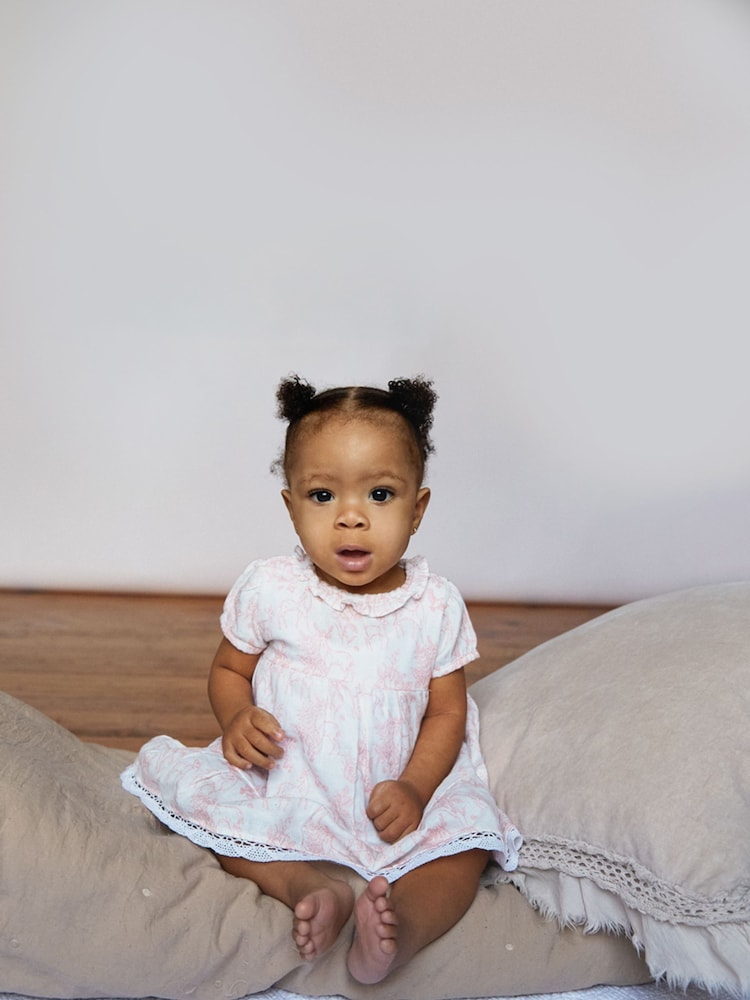 The Little Tailor Baby 100% Cotton Dress And Bloomer Set - Image 1 of 10