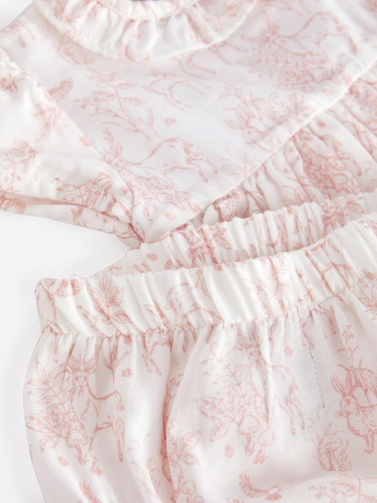 The Little Tailor Baby 100% Cotton Dress And Bloomer Set - Image 10 of 10