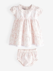 The Little Tailor Baby 100% Cotton Dress And Bloomer Set - Image 2 of 10