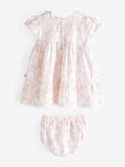 The Little Tailor Baby 100% Cotton Dress And Bloomer Set - Image 3 of 10