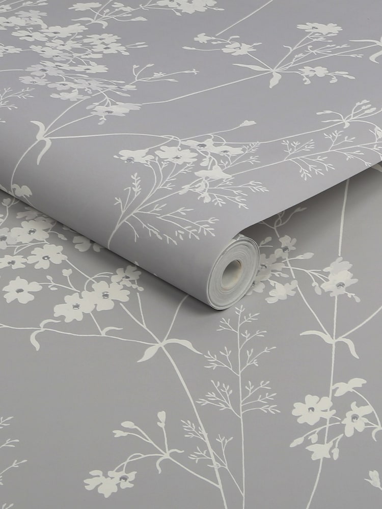 Grey Country Leaves 10M Wallpaper - Image 4 of 4 Grey Country Leaves 10M Wallpaper - Image 4 of 4