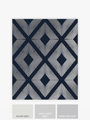 Papel pintado de 10 m con diseño geométrico y elegante de rombos - Imagen 3 de 4