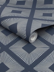 Papel pintado de 10 m con diseño geométrico y elegante de rombos - Imagen 4 de 4