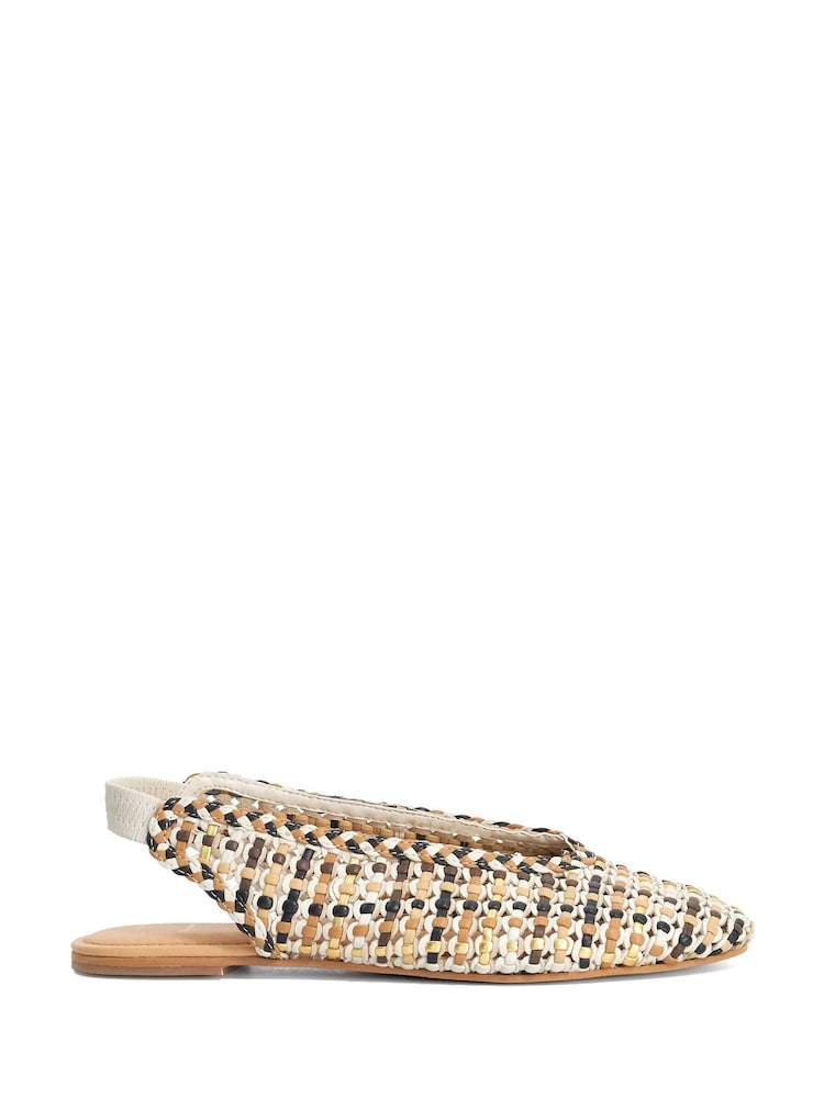 Dune London Brown Hollianne Ballet Pumps - Image 2 of 6 Dune London Brown Hollianne Ballet Pumps - Image 2 of 6