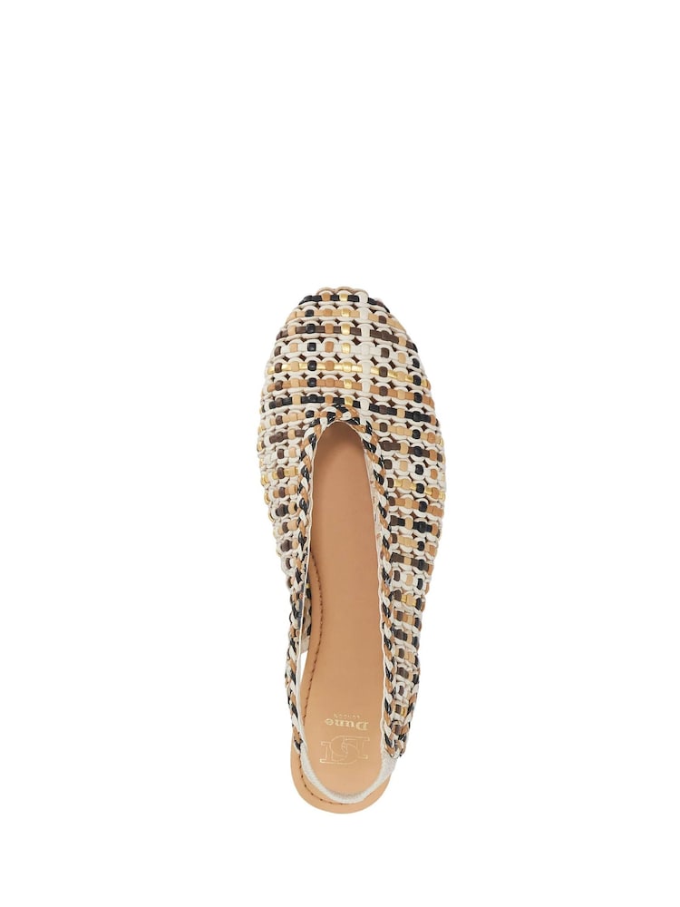 Dune London Brown Hollianne Ballet Pumps - Image 6 of 6 Dune London Brown Hollianne Ballet Pumps - Image 6 of 6