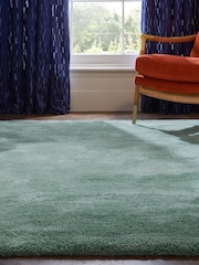 Teal Blue Fleecy Rug - Image 3 of 6