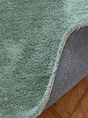 Teal Blue Fleecy Rug - Image 4 of 6