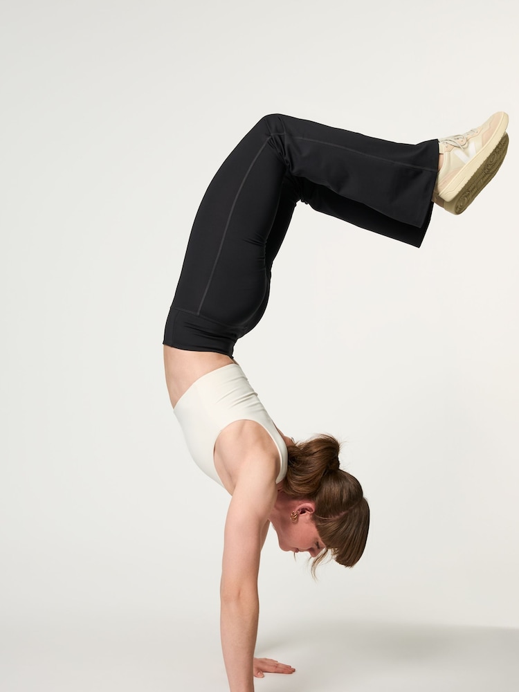 Girlfriend Collective Flare Black Leggings - Image 2 of 9