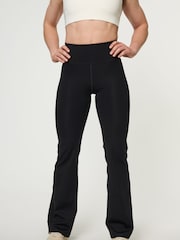 Girlfriend Collective Flare Black Leggings - Image 3 of 9