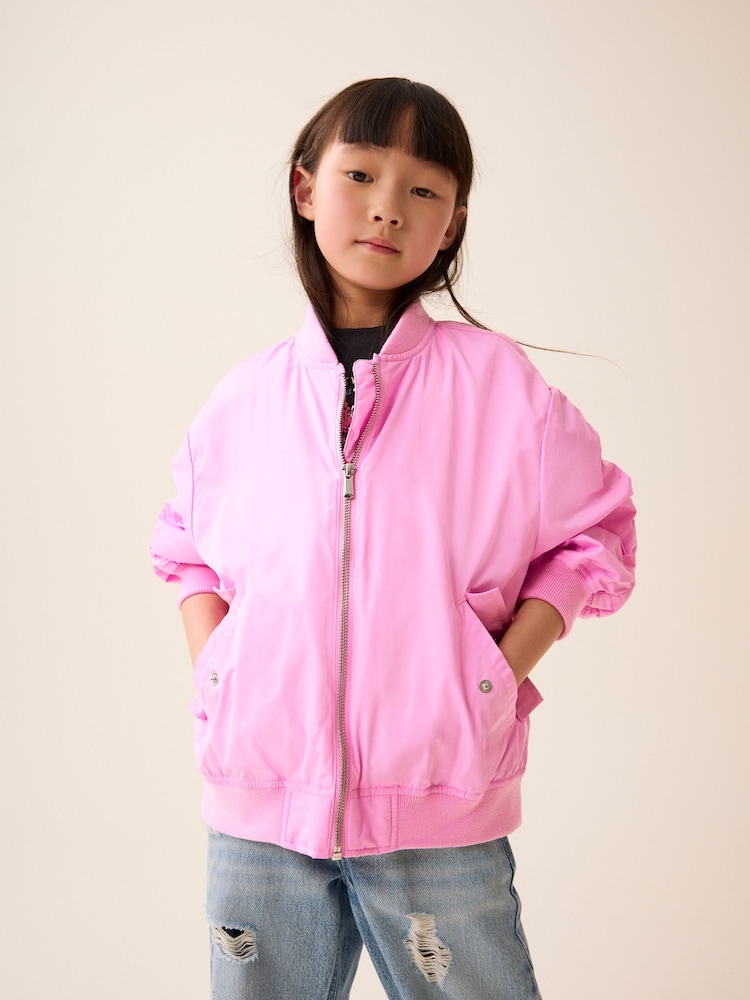 Pink - Spritzwasserfeste Bomberjacke (3–16 Jahre) - Bild 2 von 8 Pink - Spritzwasserfeste Bomberjacke (3–16 Jahre) - Bild 2 von 8