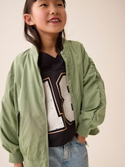 Khaki Green Shower Resistant Bomber Jacket (3-16yrs) - Image 6 of 10