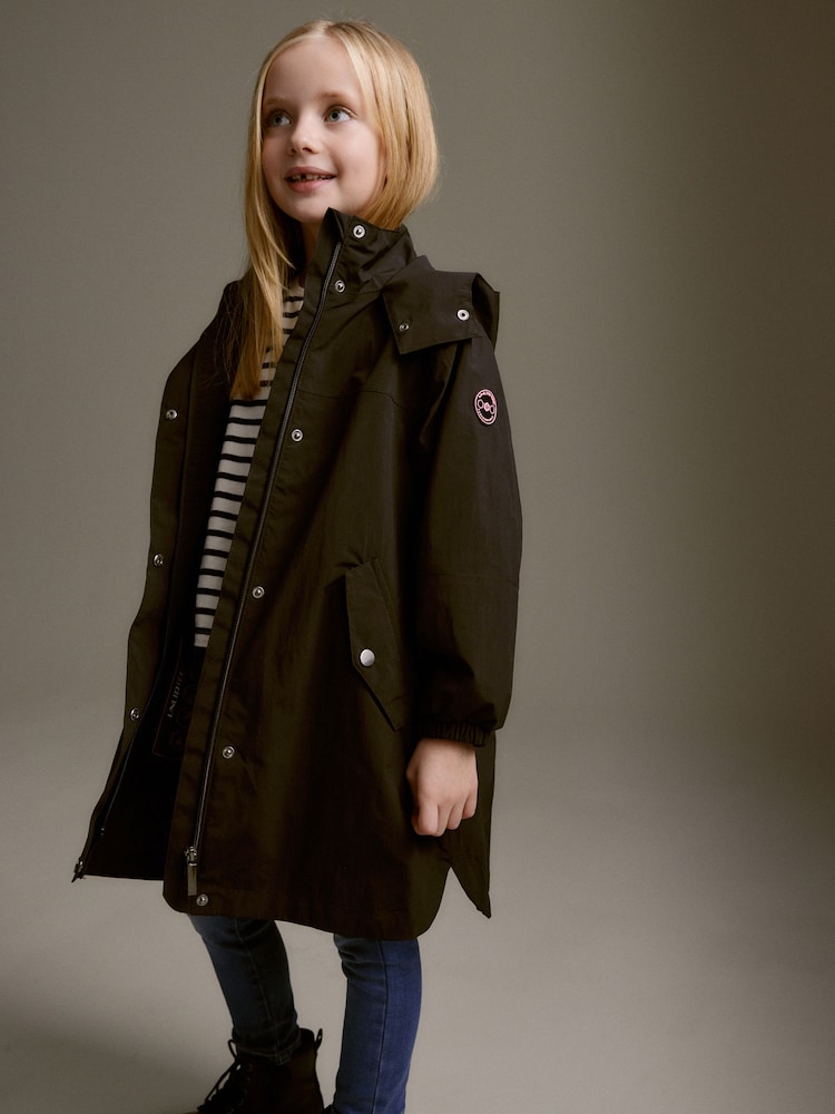 Noir - Veste cagoule imperméable (5-16ans) - Image 3 of 14