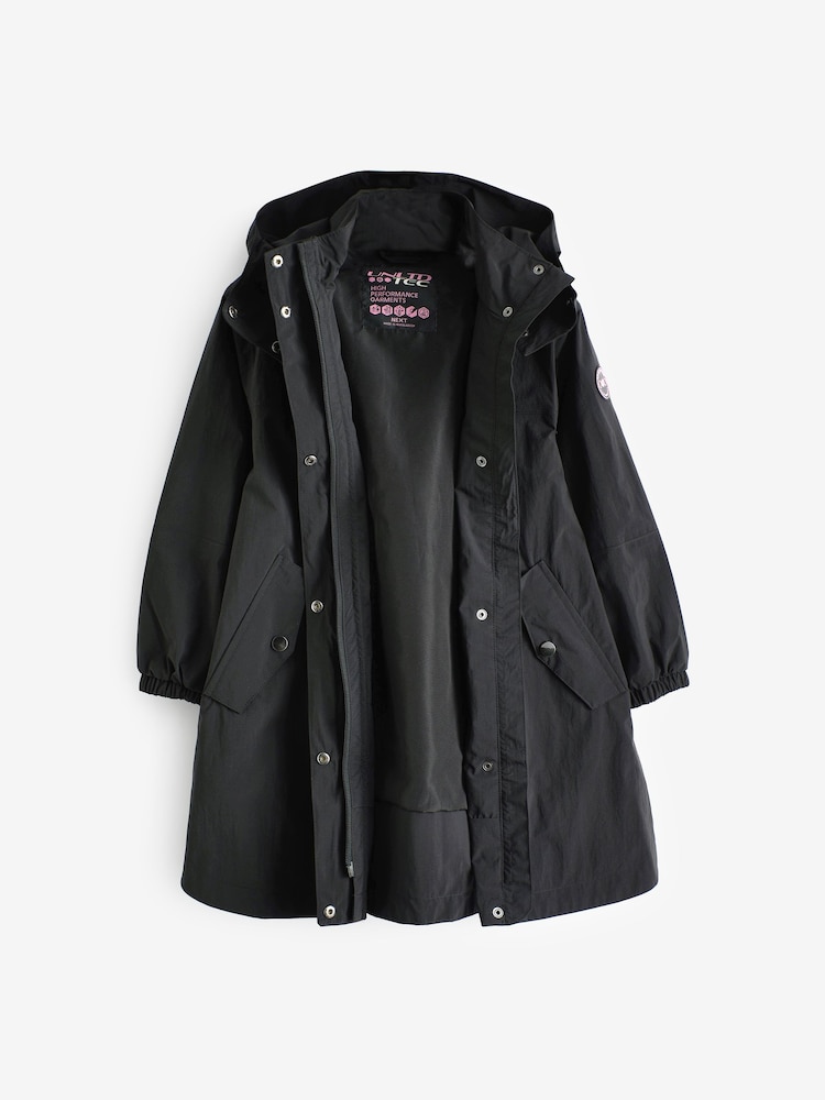 Noir - Veste cagoule imperméable (5-16ans) - Image 8 of 14