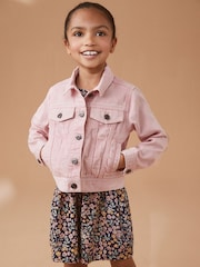Pink Denim Heart Western 100% Cotton Jacket (3-16yrs) - Image 1 of 13