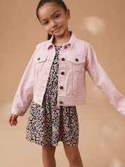 Pink Denim Heart Western 100% Cotton Jacket (3-16yrs) - Image 2 of 13