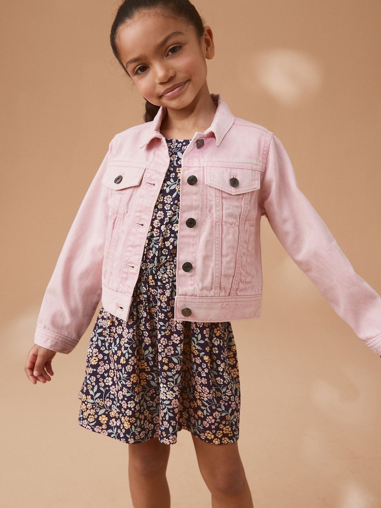Pink Denim Heart Western 100% Cotton Jacket (3-16yrs) - Image 2 of 13