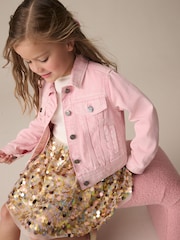 Pink Denim Heart Western 100% Cotton Jacket (3-16yrs) - Image 5 of 13
