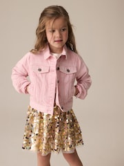 Pink Denim Heart Western 100% Cotton Jacket (3-16yrs) - Image 6 of 13