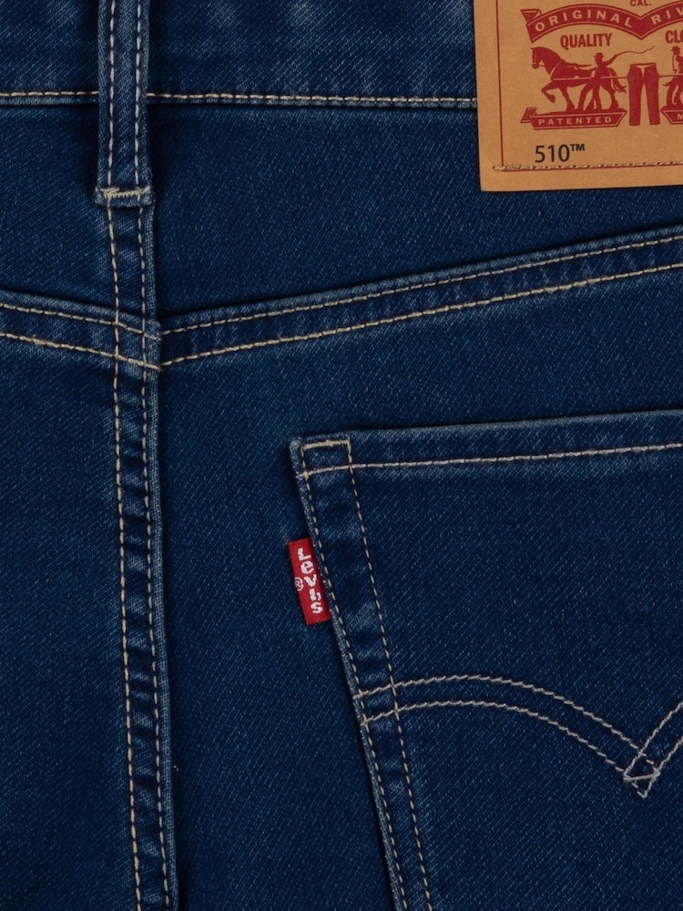 Levi's® Blue Skinny Knit 100% Cotton Denim Jeans - Image 4 of 4