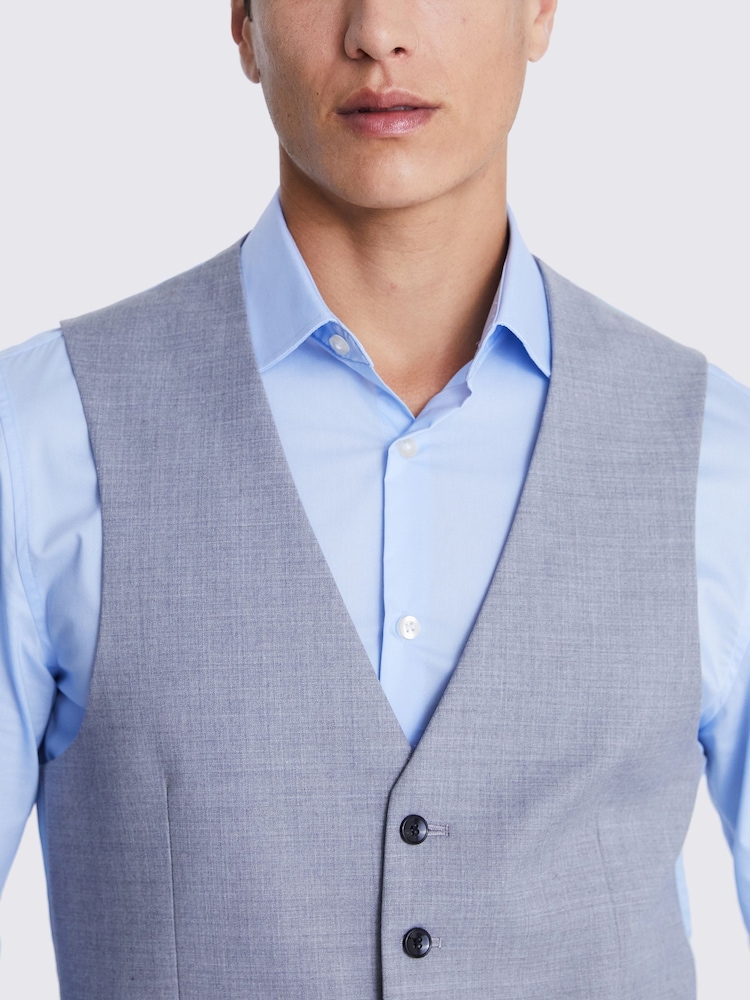 Grijs - Standaard - MOSS - Stretchkostuum: herenvest - Image 3 of 4