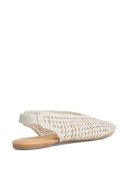 Dune London White Hollianne Ballet Pumps - Image 4 of 6